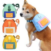 Waterproof Pet Backpack For Dogs Puppy Bag With Harness Collar Outdoor Travel Dog Snacks Backpack French Bulldog Dog Accessories